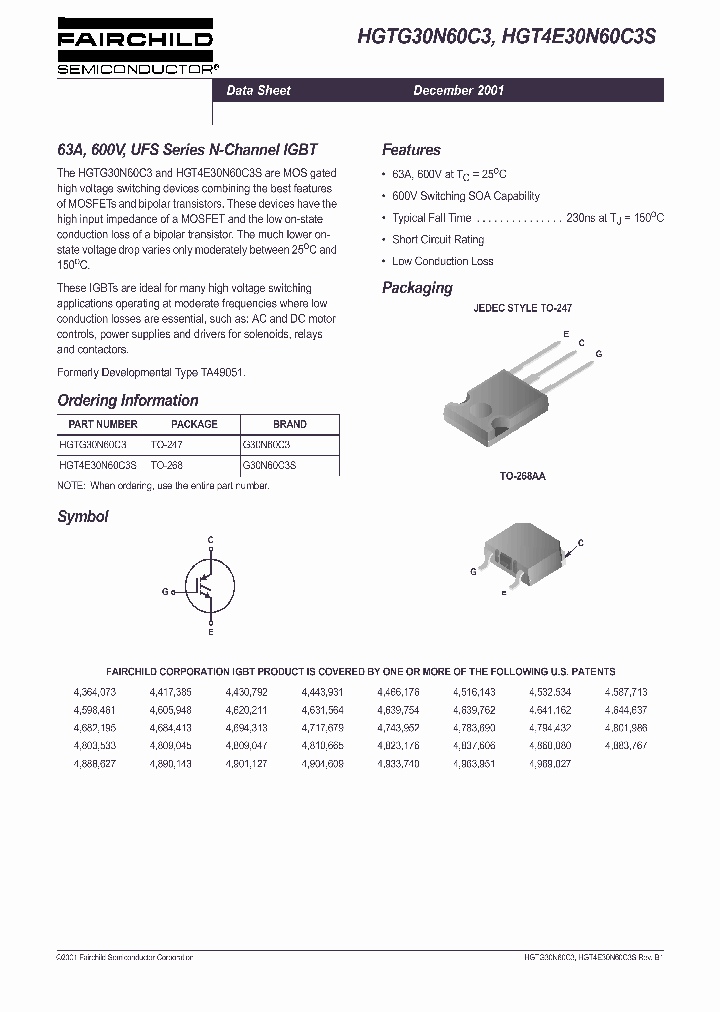 HGTG30N60C3_4375422.PDF Datasheet