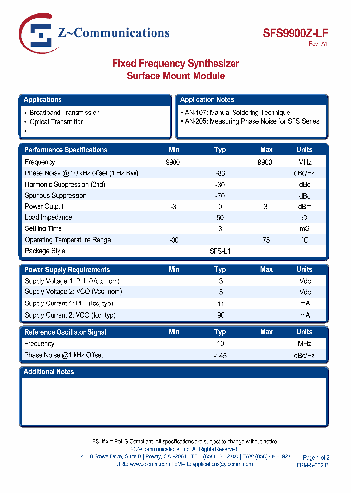 SFS9900Z-LF_4375174.PDF Datasheet