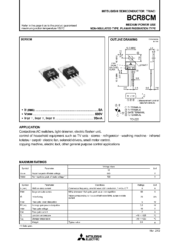 BCR8CM-12_4375872.PDF Datasheet