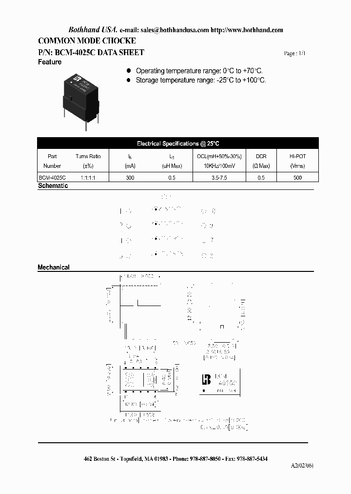 BCM-4025C_4376346.PDF Datasheet