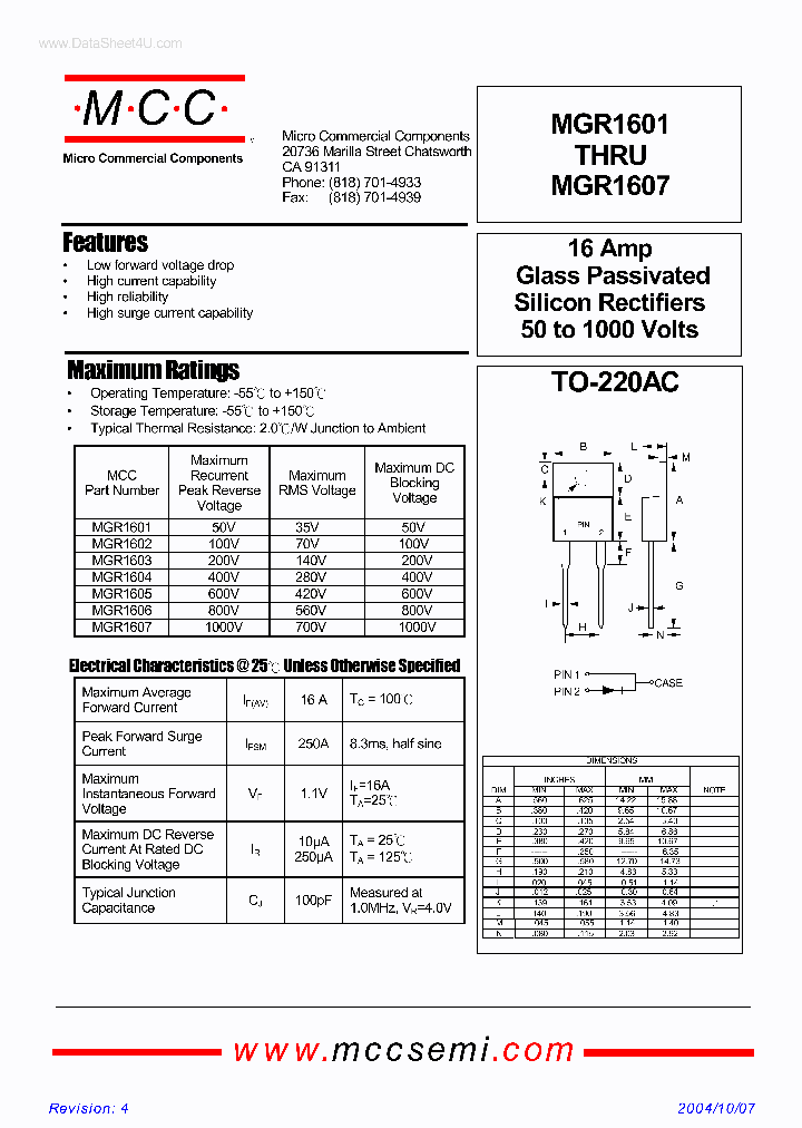 MGR1601_4377186.PDF Datasheet