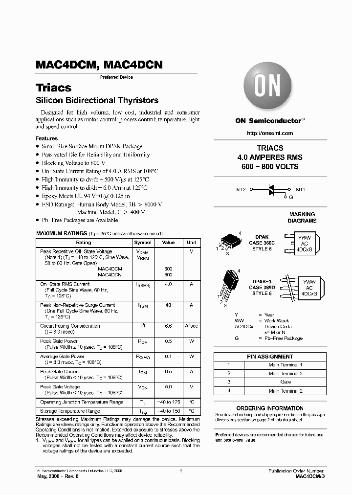 MAC4DCM-1G_4376907.PDF Datasheet