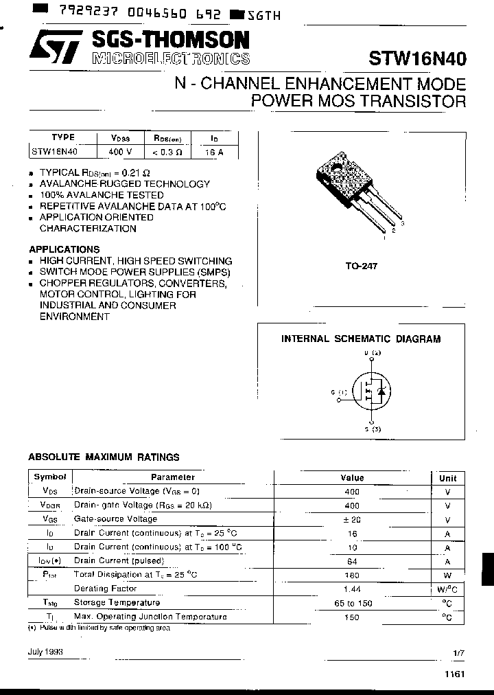 STW16N40_4377340.PDF Datasheet