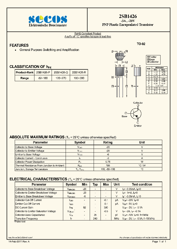 2SB1426_4379415.PDF Datasheet