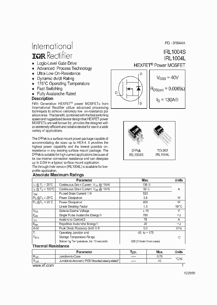 IRL1004L_4380931.PDF Datasheet