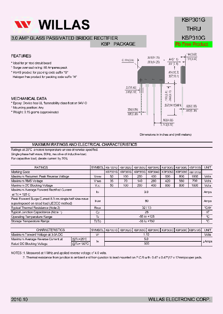 KBP310G_4382682.PDF Datasheet