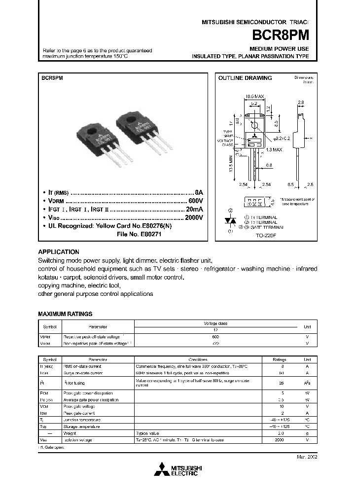 BCR8PM-12_4383097.PDF Datasheet