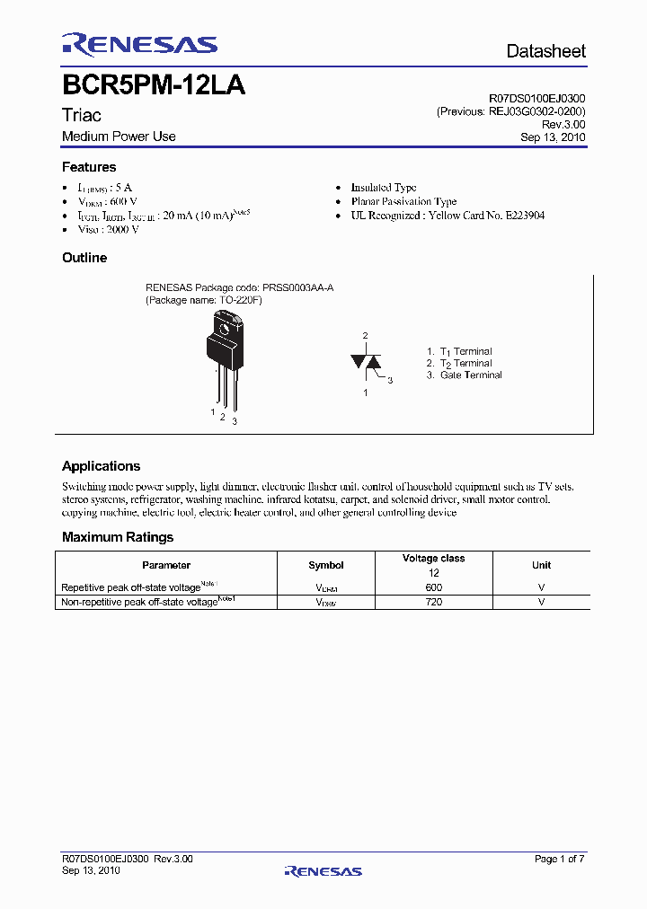 BCR5PM-12LA_4382865.PDF Datasheet