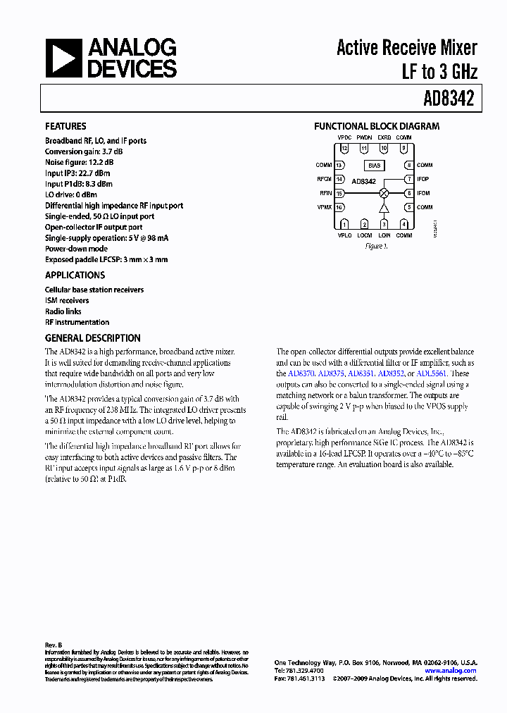 AD8342ACPZ-R2_4388154.PDF Datasheet
