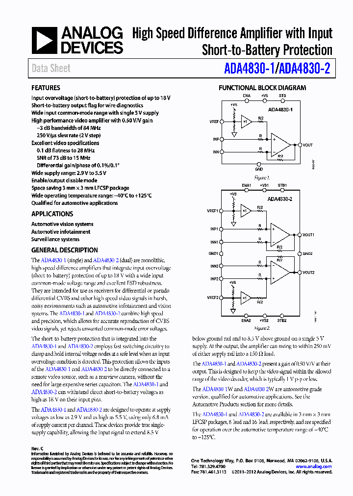 ADA4830-1BCP-EBZ_4388181.PDF Datasheet