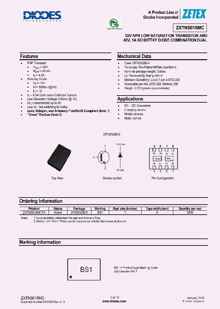 ZXTNS618MCTA_4391366.PDF Datasheet