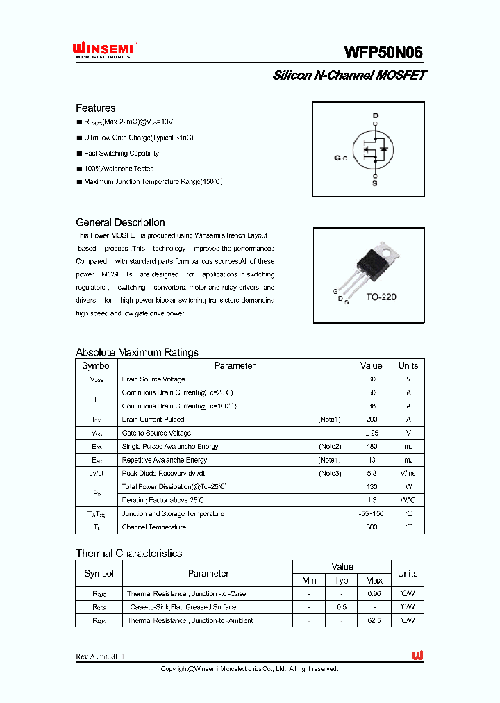 WFP50N06_4393184.PDF Datasheet