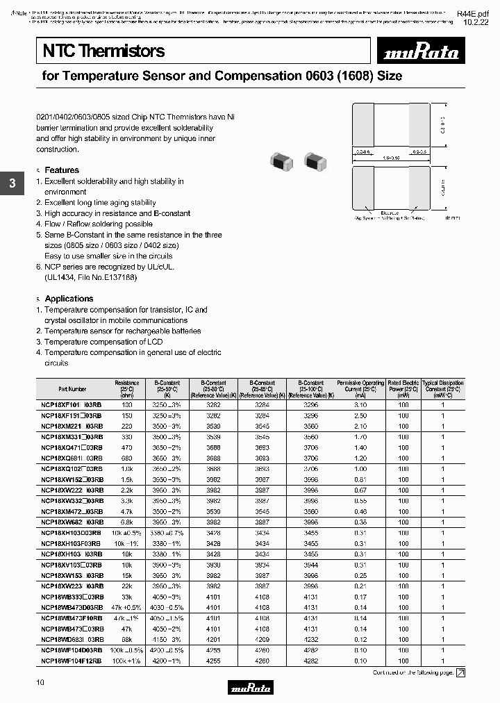 NCP18XW332J03RB_4395187.PDF Datasheet