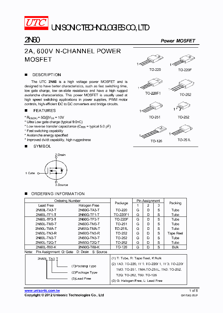 2N60G-TN3-R_4399950.PDF Datasheet