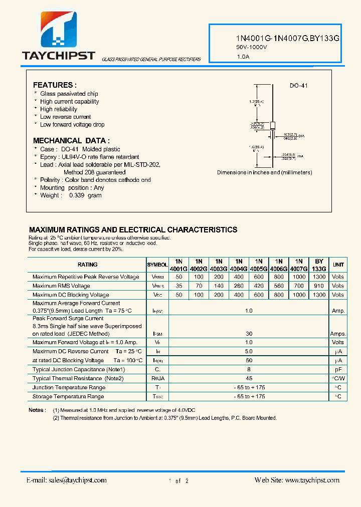 1N4001G-1N4007G_4399276.PDF Datasheet