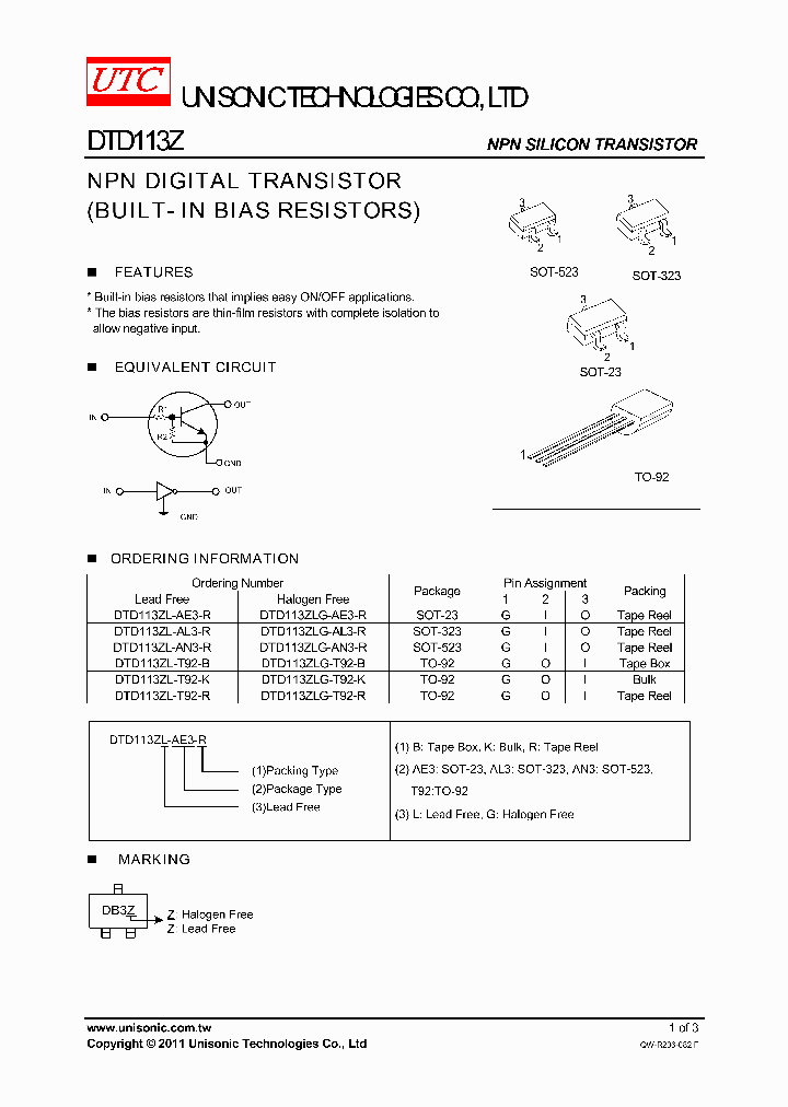 DTD113ZLG-AL3-R_4400872.PDF Datasheet