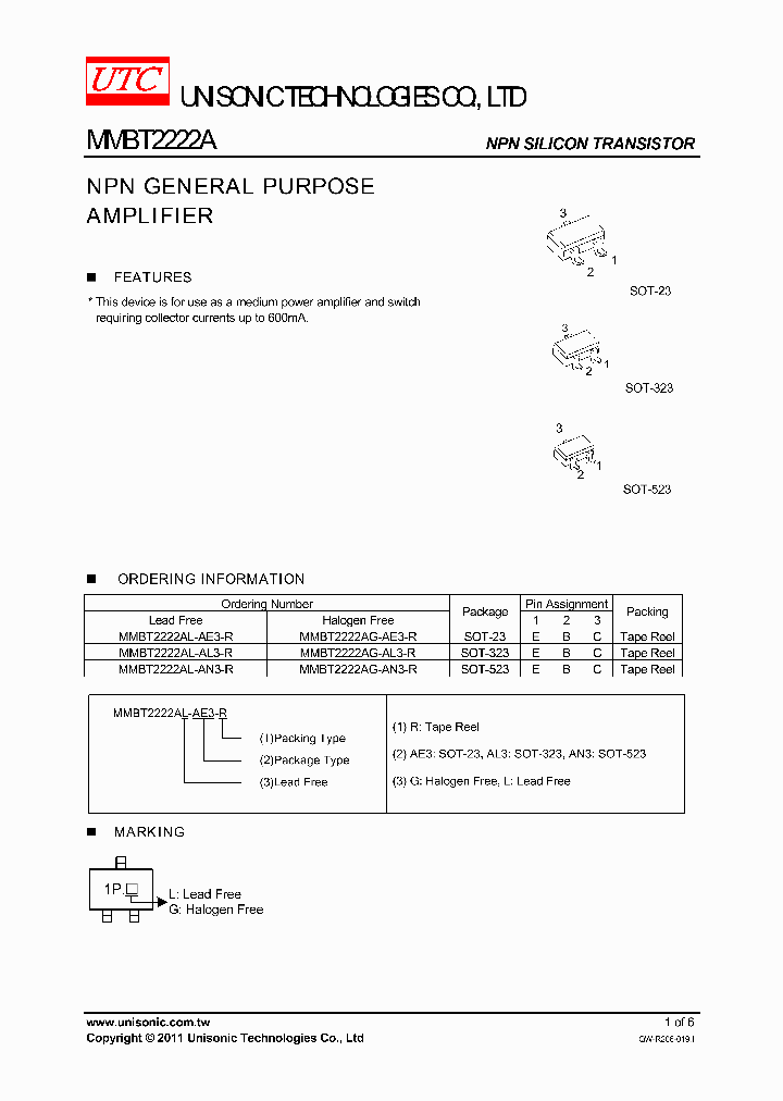 MMBT2222AG-AL3-R_4400873.PDF Datasheet