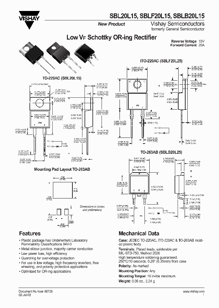 SBL20L15_4401474.PDF Datasheet