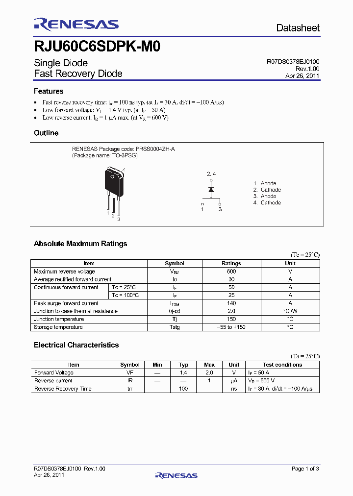 RJU60C6SDPK-M0_4411240.PDF Datasheet