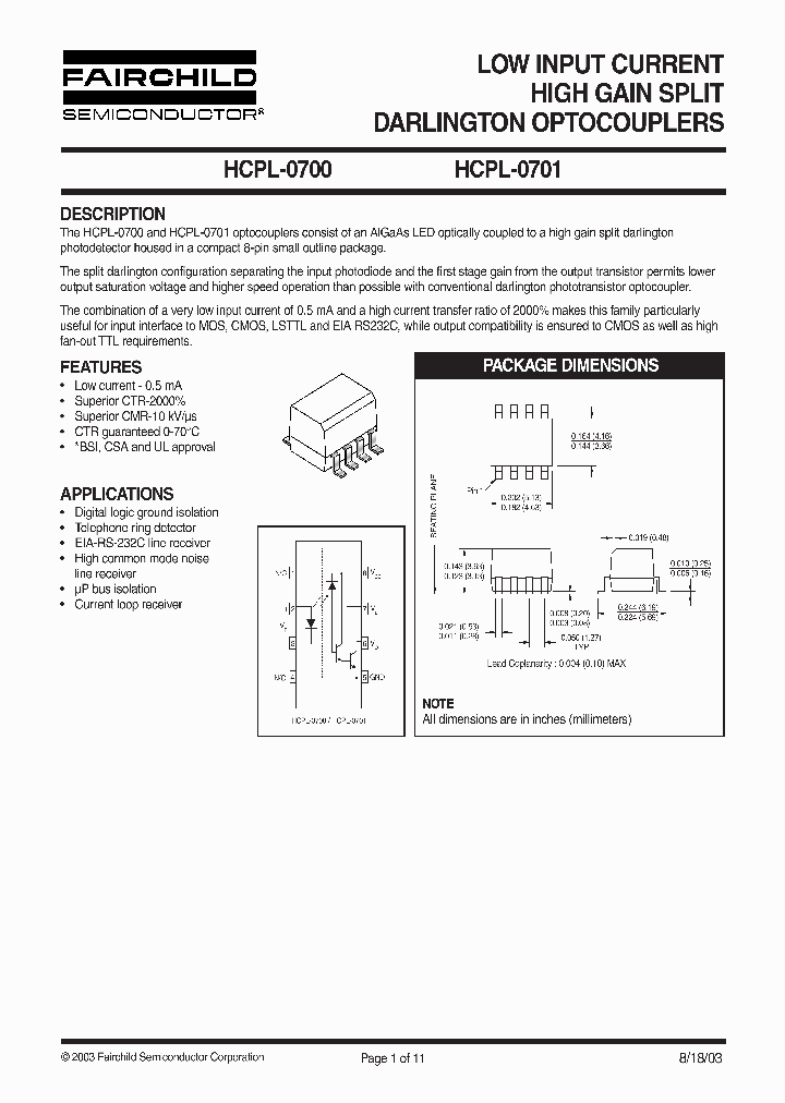 HCPL-0700_4412534.PDF Datasheet