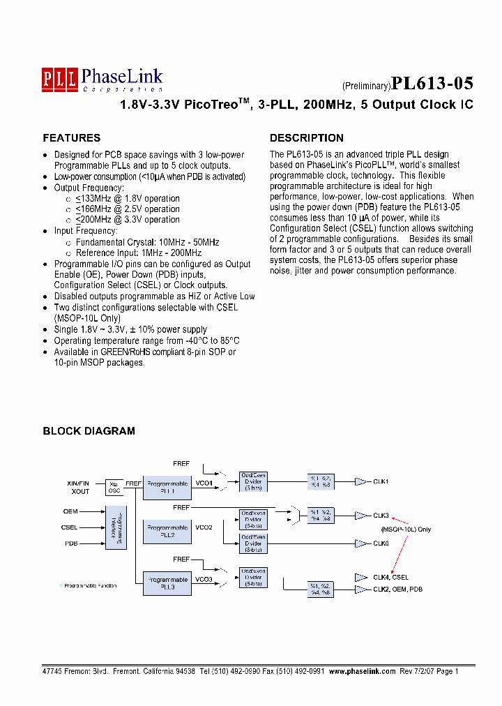 PL613-05-XXXSCR_4411674.PDF Datasheet