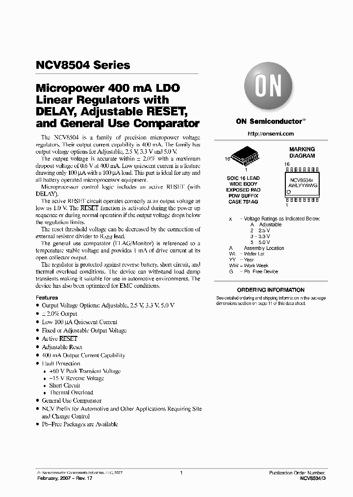 NCV8504PW33G_4415499.PDF Datasheet