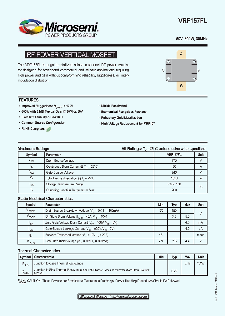 VRF157FL_4418751.PDF Datasheet