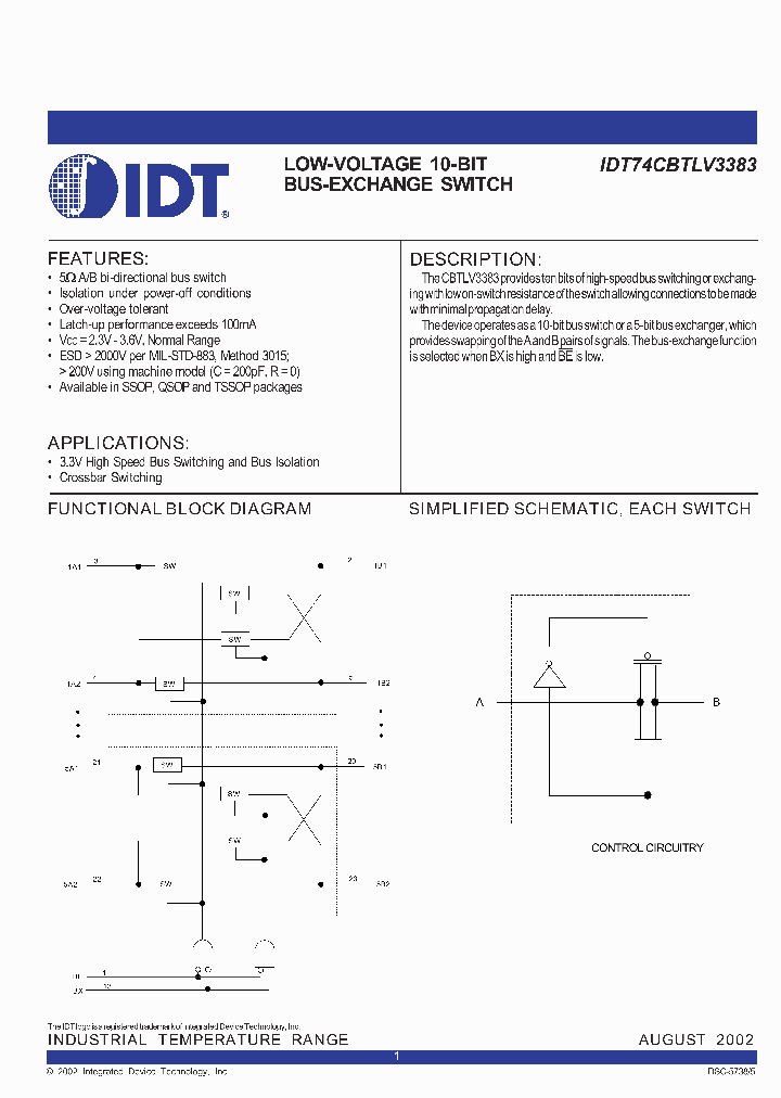IDT74CBTLV3383PY_4418678.PDF Datasheet