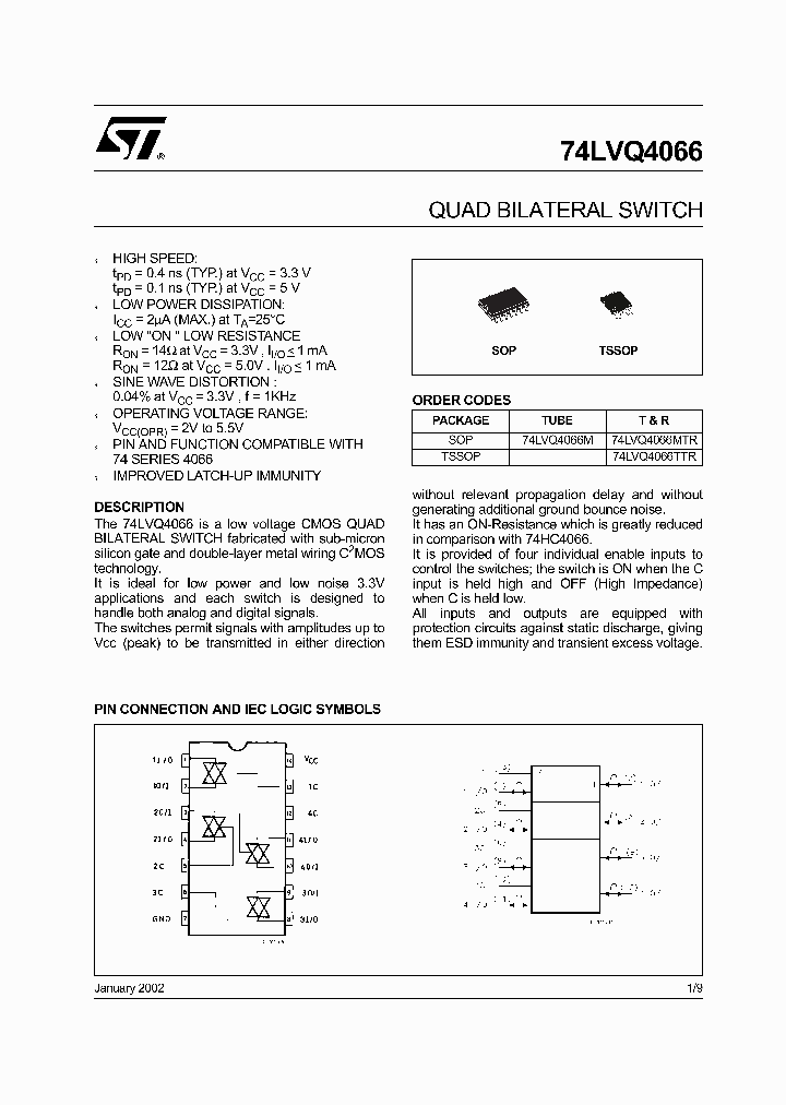 74LVQ4066M_4422992.PDF Datasheet