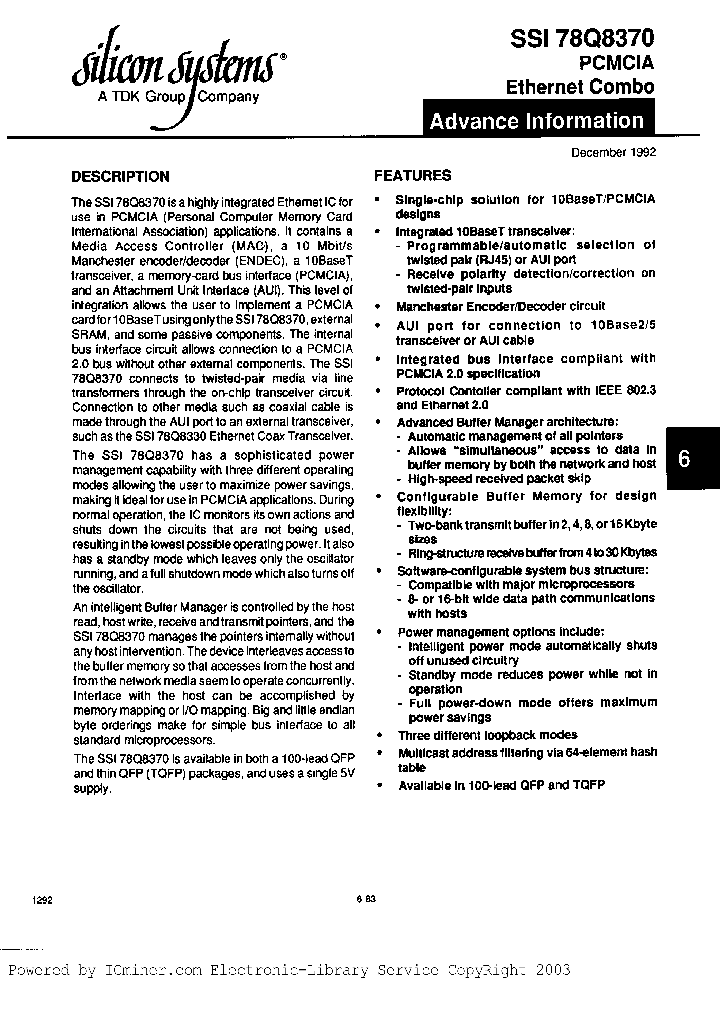 SSI78Q8370-CG_4423385.PDF Datasheet