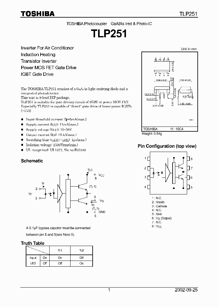 TLP251_4424178.PDF Datasheet
