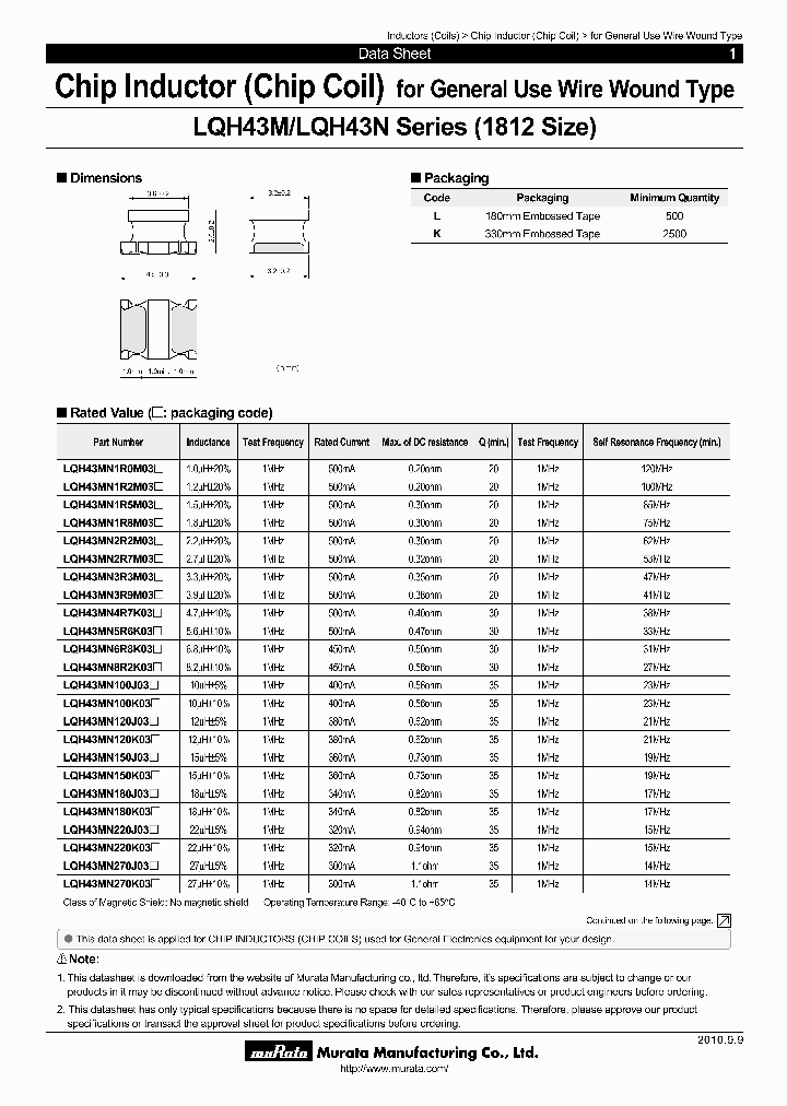 LQH43MN150K03L_4425512.PDF Datasheet