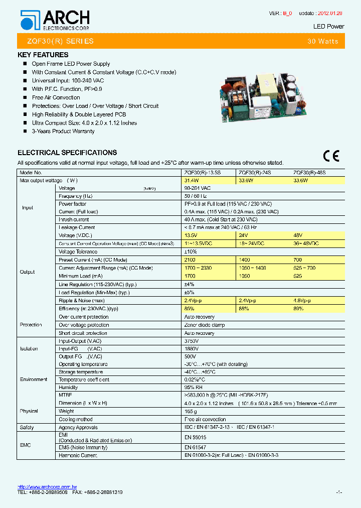 ZQF30-R-135S_4428633.PDF Datasheet