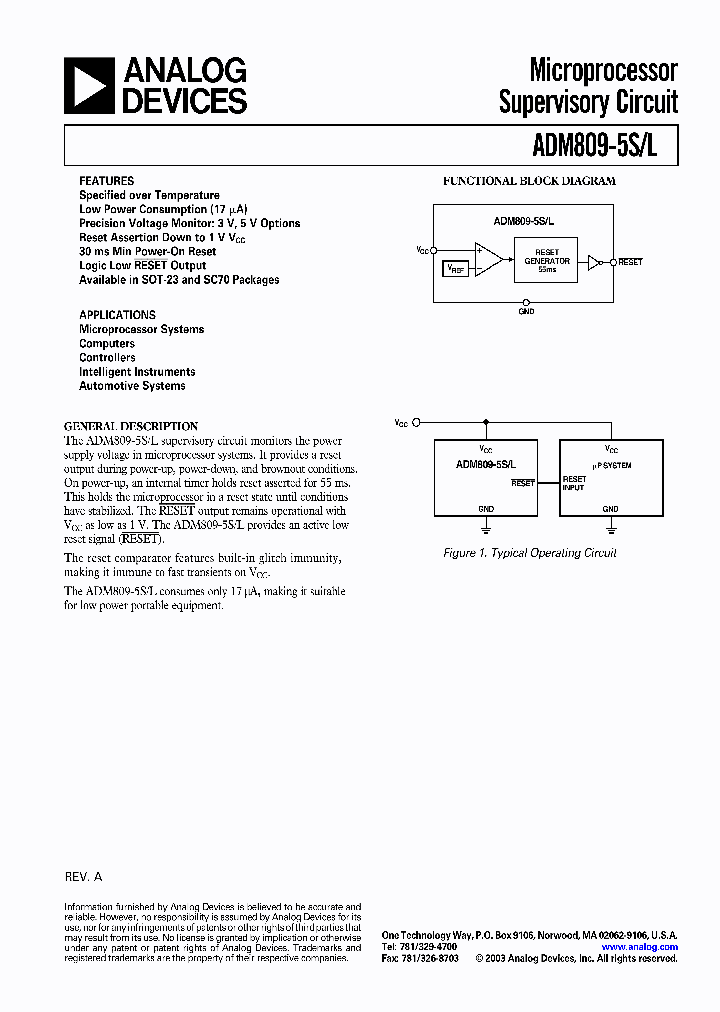 ADM809-5LARTZ-RL7_4428716.PDF Datasheet