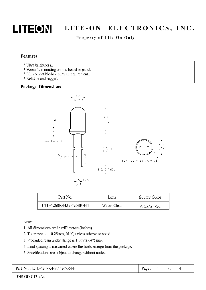 LTL-4268R-H4_4432670.PDF Datasheet