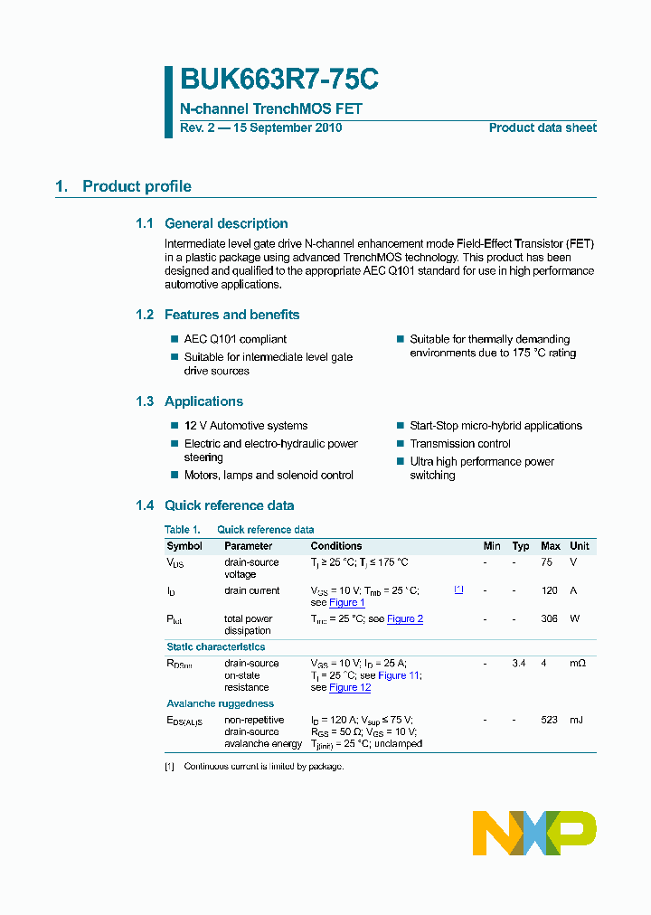 BUK663R7-75C_4433812.PDF Datasheet