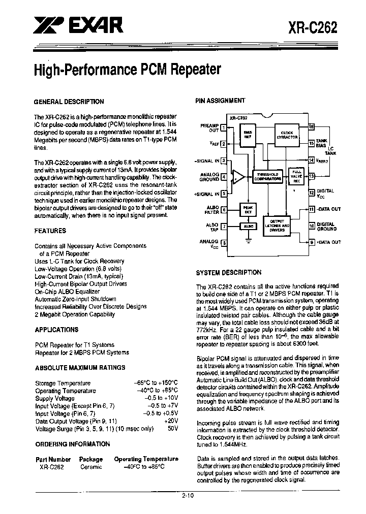 XR-C262_4436227.PDF Datasheet