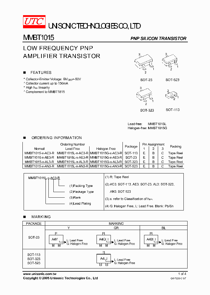 MMBT1015-GR-AN3-R_4435612.PDF Datasheet