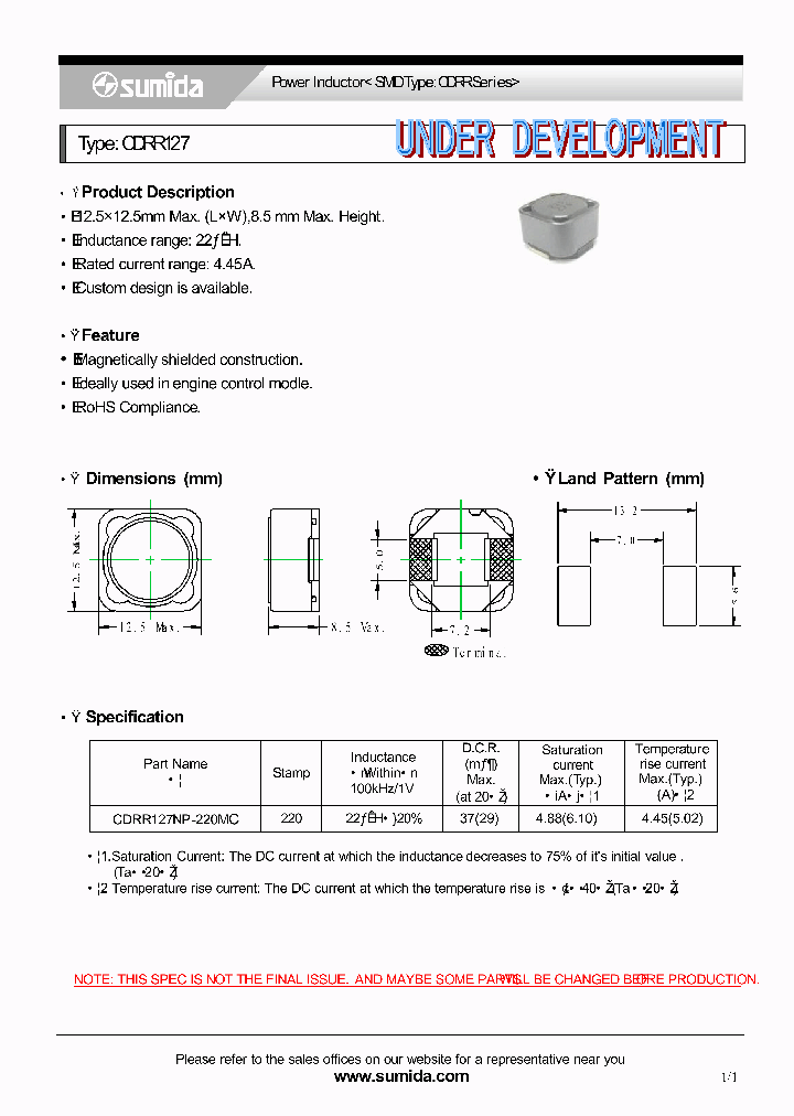 CDRR127NP-220MC_4439119.PDF Datasheet