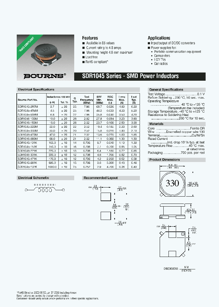 SDR1045-220M_4439122.PDF Datasheet