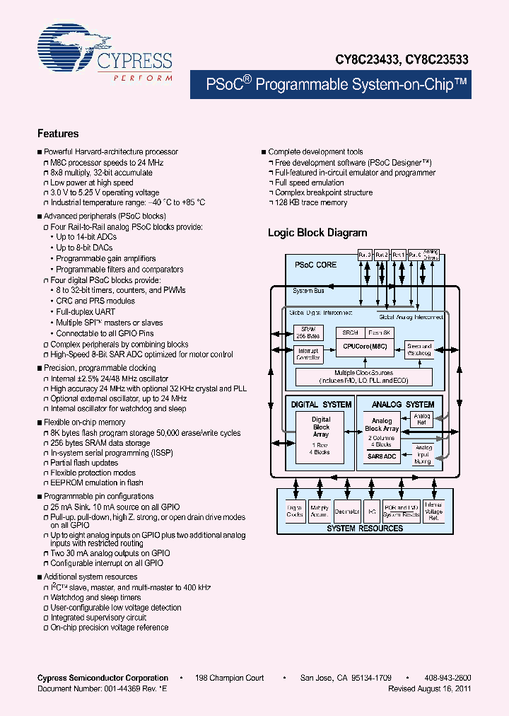 CY8C23533-24LQXI_4439969.PDF Datasheet