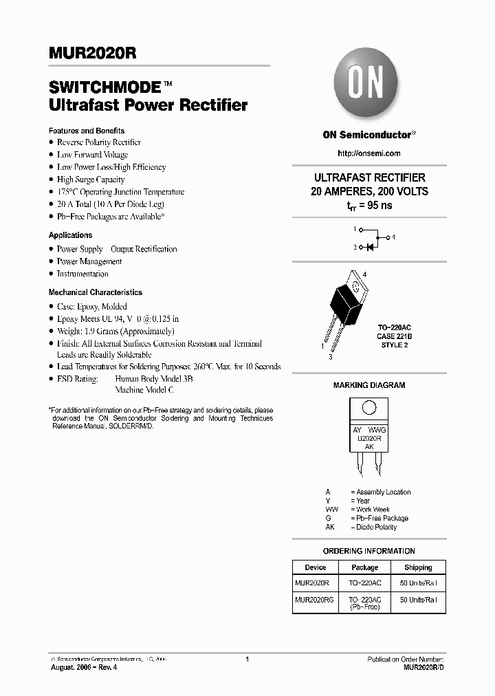 MUR2020RG_4441544.PDF Datasheet