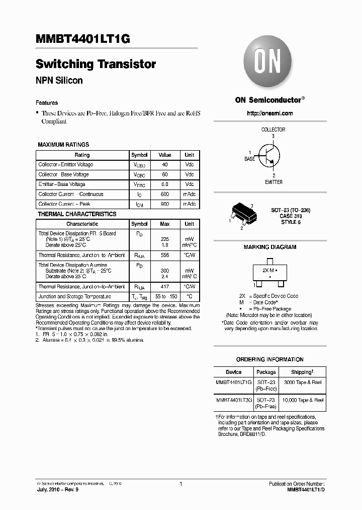 MMBT4401LT3G_4441597.PDF Datasheet