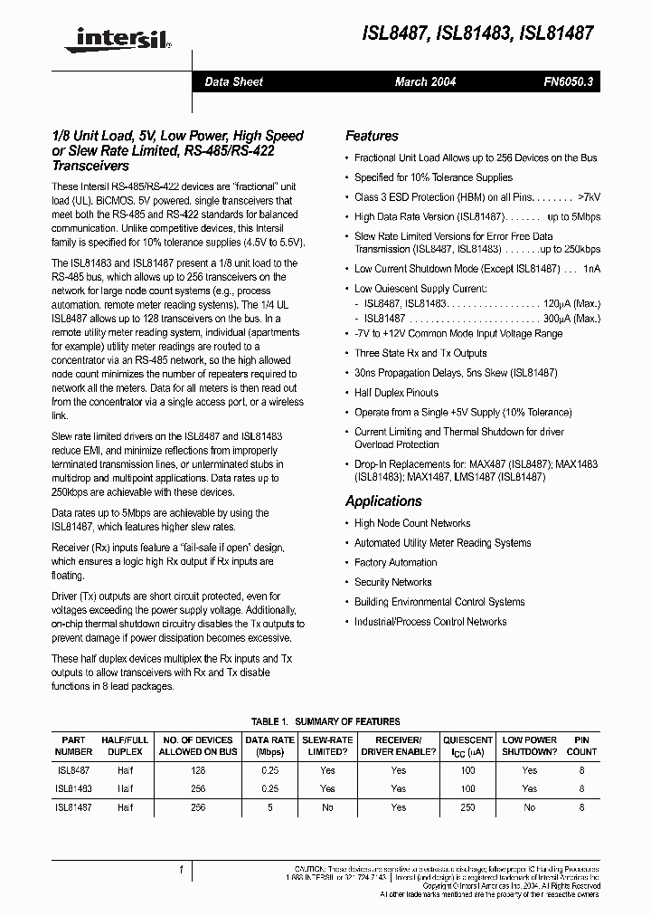 ISL81483_4446278.PDF Datasheet