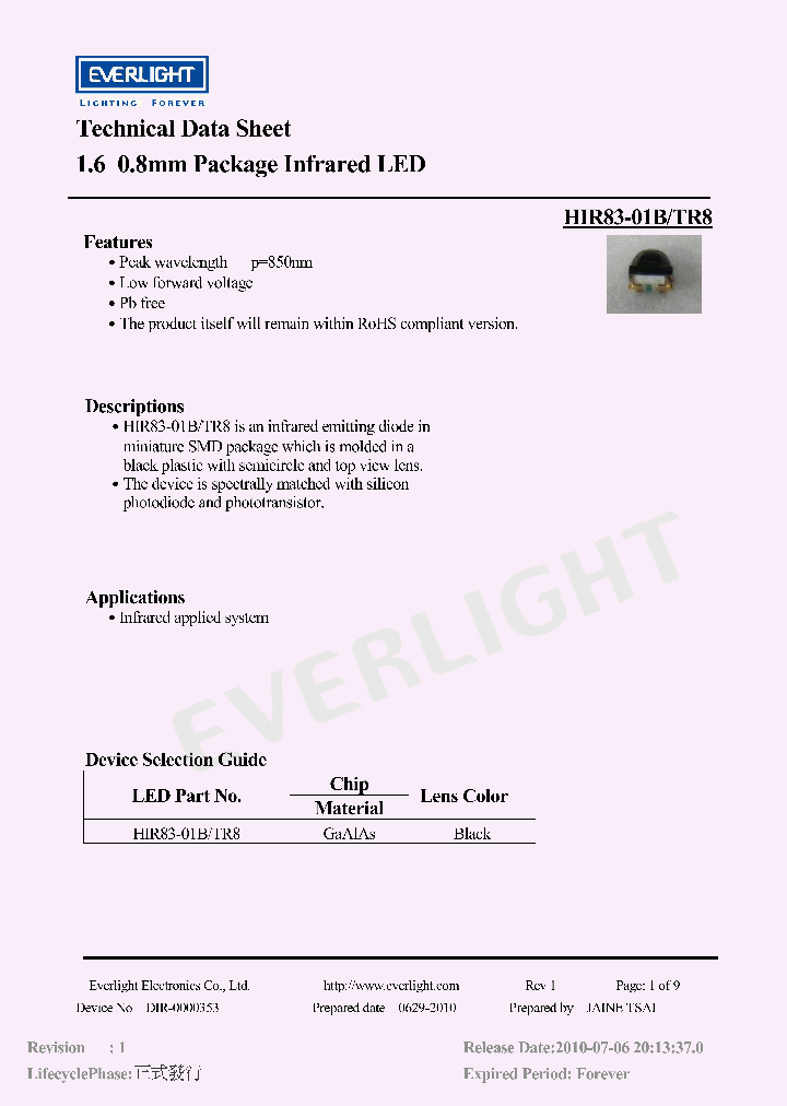 HIR83-01B-TR8_4449895.PDF Datasheet