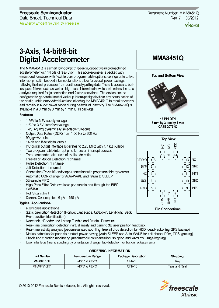 MMA8451QT_4450558.PDF Datasheet