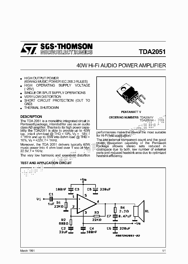 TDA2051V_4452375.PDF Datasheet
