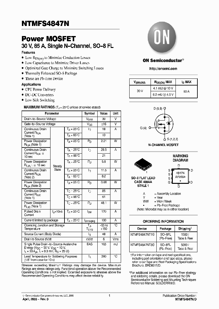 NTMFS4847NT3G_4453642.PDF Datasheet