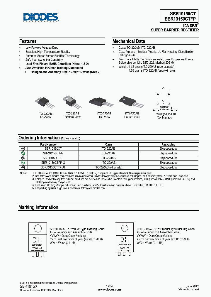 SBR10150CTFP-JT_4455963.PDF Datasheet