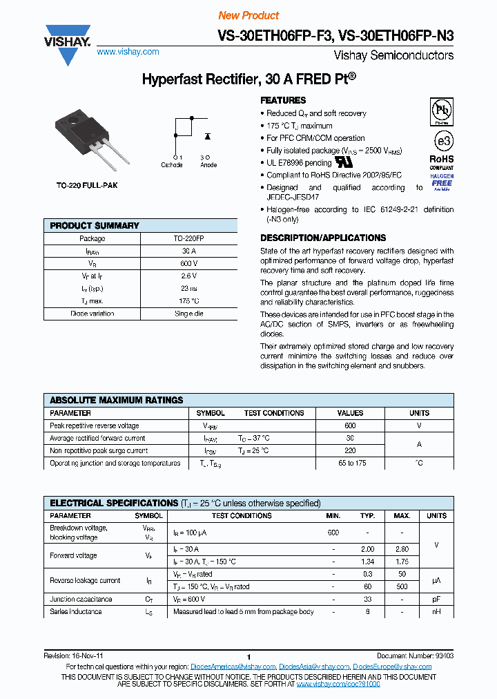 30ETH06FP-F3_4455870.PDF Datasheet